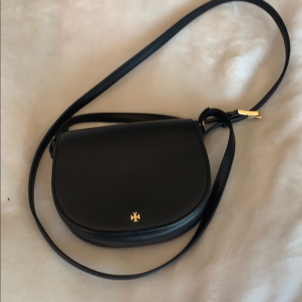 Tory Burch small black cross body purse.